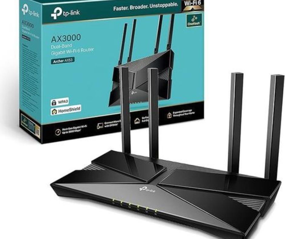 Archer AX53 AX3000Mbps Dual-Band WiFi 6 Router, Fast Full Gigabit Ports, Ultra-Low Latency, EasyMesh Compatible, WPA3, Optimal for Gaming, Works with Alexa, VPN Server Supported Archer AX53 AX3000Mbps Dual-Band WiFi 6 Router, Fast Full Gigabit Ports, Ultra-Low Latency, EasyMesh Compatible, WPA3, Optimal for Gaming, Works with Alexa, VPN Server Supported - Image 1