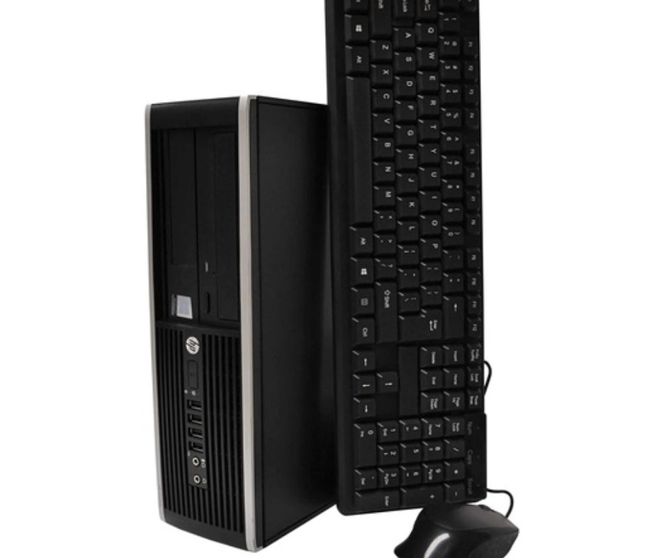 intel HP Elite 8200 SFF Desktop PC - Intel Core i3-2400 3.1GHz 4GB 500GB HDD DVDRW Windows 10 Pro - Image 1